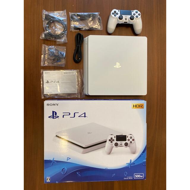 美品　PS4 本体　500GB グレイシアホワイト CUH-2200A B02