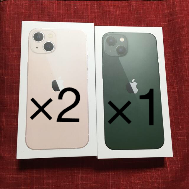 プレゼントを選ぼう! 【トラトラタイガー】iPhone13 128GBグリーン ×1 ピンク×2 スマートフォン本体 プレゼントを選ぼう! 【トラトラタイガー】iPhone13 128GBグリーン ×1 ピンク×2 スマートフォン本体