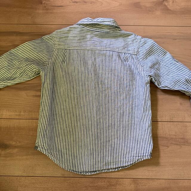 babyGAP(ベビーギャップ)の値下げ！baby Gap ストライプシャツ キッズ/ベビー/マタニティのキッズ服男の子用(90cm~)(ジャケット/上着)の商品写真