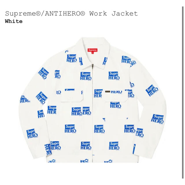 Supreme ANTIHERO Work Jacket 白 M