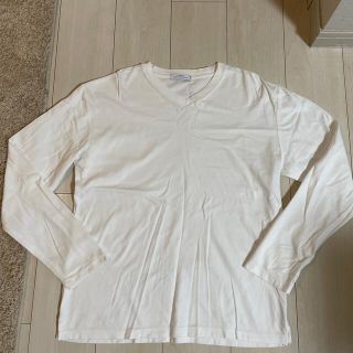 ユナイテッドアローズグリーンレーベルリラクシング(UNITED ARROWS green label relaxing)のホワイトのロンT(Tシャツ/カットソー(七分/長袖))