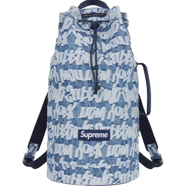Supreme Fat Tip Jacquard Denim Backpack
