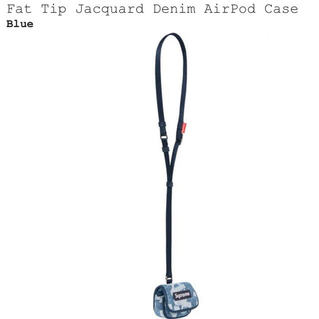 Fat Tip Jacquard Denim AirPod Case