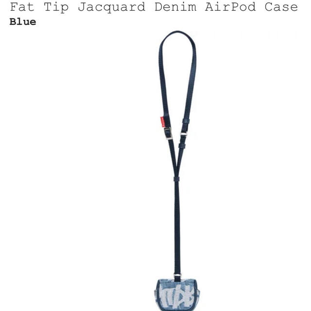 Supreme Fat Tip Jacquard Denim AirPod Case SS22 [review] 