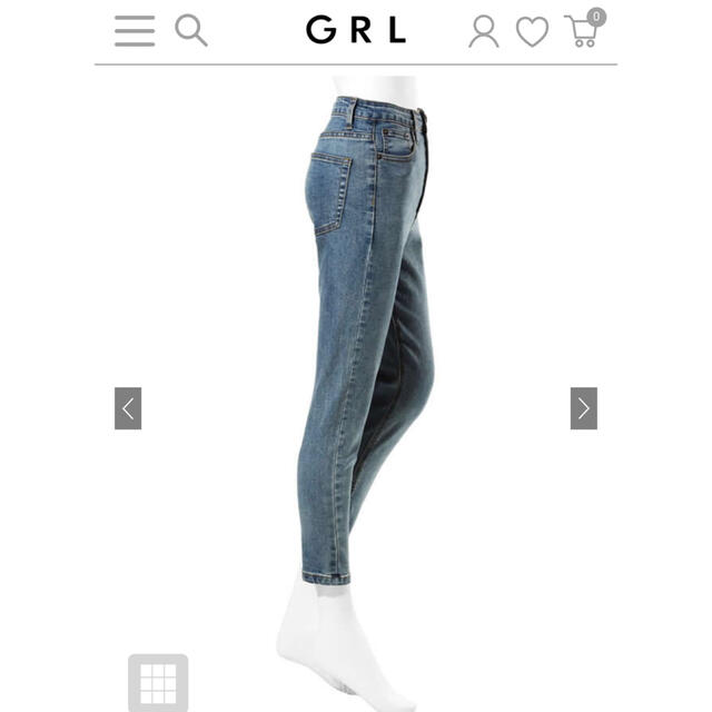 GRL(グレイル)のGRL/ハイウエストデニムパンツ レディースのパンツ(デニム/ジーンズ)の商品写真