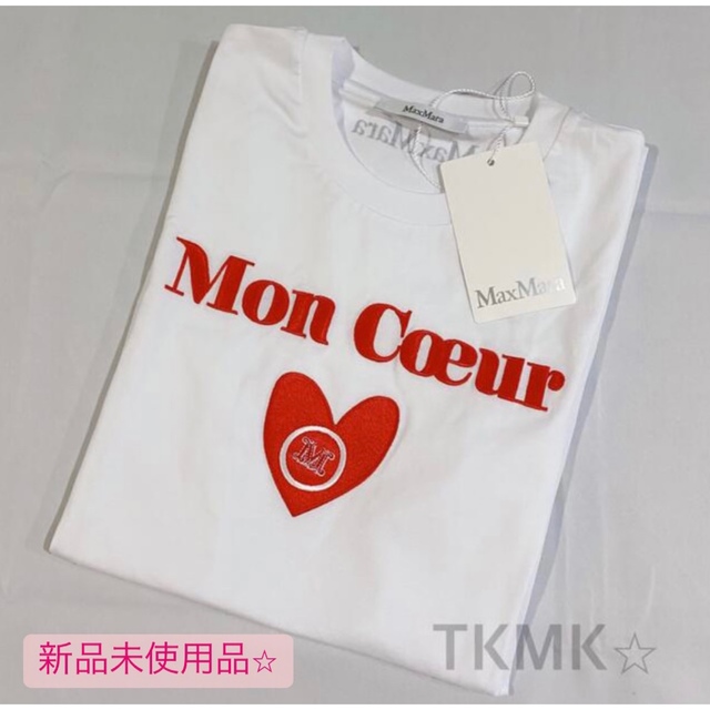 Max Mara(マックスマーラ)の在庫処分 新品未使用品 MAXMARA マックスマーラ コットン Tシャツ 白T レディースのトップス(Tシャツ(半袖/袖なし))の商品写真