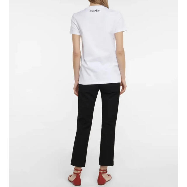 Max Mara(マックスマーラ)の在庫処分 新品未使用品 MAXMARA マックスマーラ コットン Tシャツ 白T レディースのトップス(Tシャツ(半袖/袖なし))の商品写真