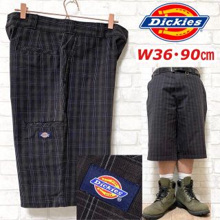 ディッキーズ(Dickies)のDickies ディッキーズ チェック柄 ワークショーツ ハーフパンツ W36(ショートパンツ)