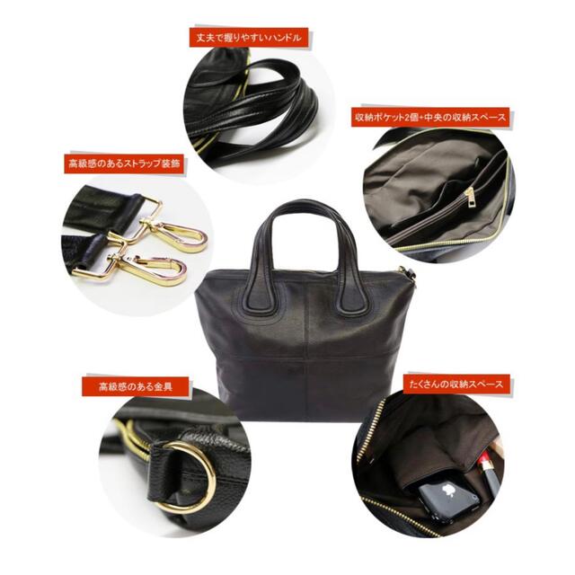 本革レディースバック(色:ダークグレー) レディースのバッグ(ショルダーバッグ)の商品写真