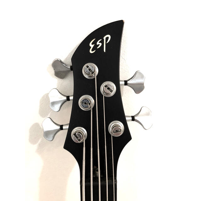 ESP オーダーメイド5弦ベース ハーフマットブラック黒