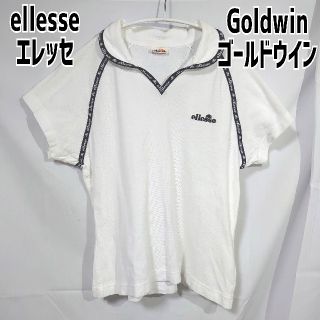 エレッセ(ellesse)のEllesse エレッセ ゴールドウィン デザインポロシャツ 半袖シャツ 白(ポロシャツ)