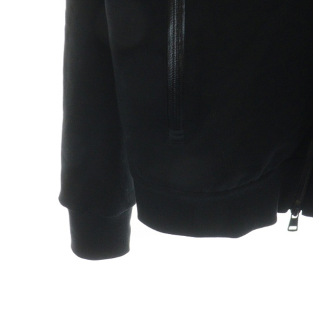 MONCLER(モンクレール)のモンクレール スウェット ジップアップ パーカー ロゴ 長袖 M 黒 白 メンズのトップス(パーカー)の商品写真