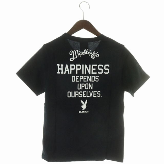 MARBLES(マーブルズ)のマーブルズ Tシャツ カットソー クルーネック ロゴ 半袖 S 黒 メンズのトップス(Tシャツ/カットソー(半袖/袖なし))の商品写真
