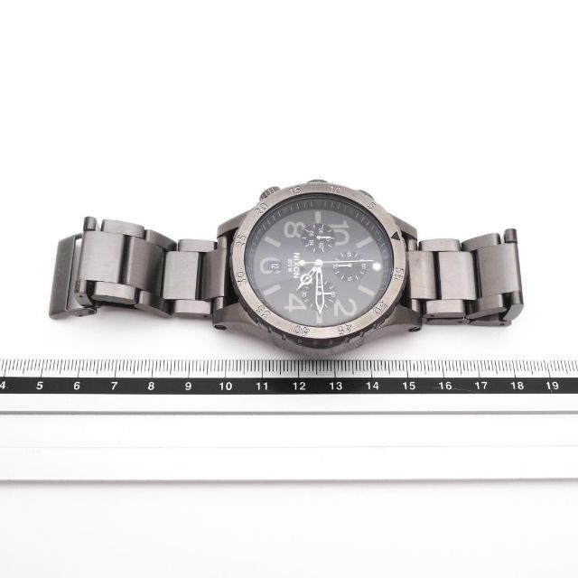 《美品》NIXON 腕時計 ブラック デイト クロノグラフ 200M防水