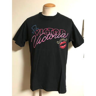 サンタモニカ(Santa Monica)の90s ビンテージ ビクター ビクトリア リップ Tシャツ L 黒 xpv (Tシャツ/カットソー(半袖/袖なし))
