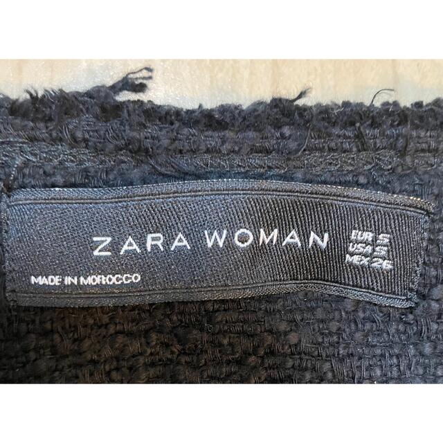 ZARA(ザラ)のZARA ザラ ジャケット ブラック 黒 S レディースのジャケット/アウター(ノーカラージャケット)の商品写真