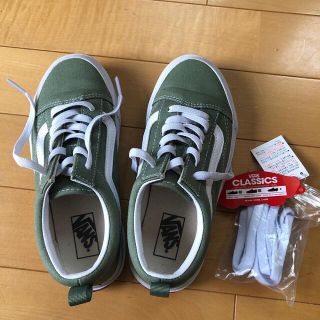 ヴァンズ(VANS)のVANS  21センチ　スニーカー　ゴム紐、白紐(スニーカー)