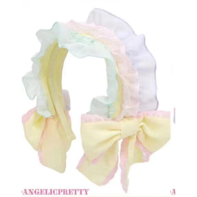 Angelic Pretty(アンジェリックプリティー)のしゃぼん玉カチューシャ　イエロー キッズ/ベビー/マタニティのおもちゃ(その他)の商品写真