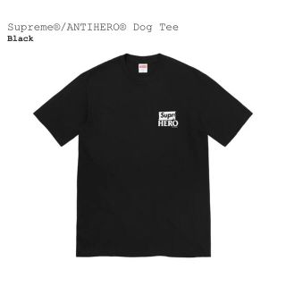 シュプリーム(Supreme)のSupreme ANTIHERO Dog Tee   黒　S(Tシャツ/カットソー(半袖/袖なし))