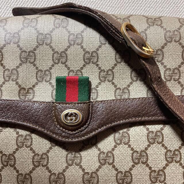 Gucci(グッチ)のOLD GUCCI グッチ ショルダーバッグ GGモノグラム シェリーライン レディースのバッグ(ショルダーバッグ)の商品写真