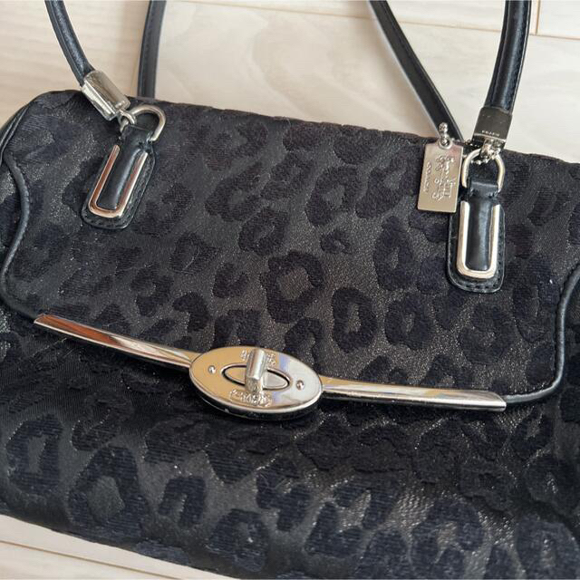 coach マデリン レオパード柄 ハンドバッグ 保存袋付き - ハンドバッグ