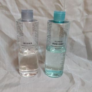 ムジルシリョウヒン(MUJI (無印良品))の無印良品 クリアケア拭き取り化粧水 400ml&導入化粧液 400ml(化粧水/ローション)