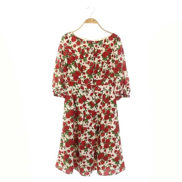 トッカ TOCCA ワンピース シャツドレス調 花柄 0 オフホワイト トッカ TOCCA ワンピース シャツドレス調 花柄 0 オフホワイト
