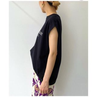 アパルトモンドゥーズィエムクラス(L'Appartement DEUXIEME CLASSE)の新品未使用【Americana/アメリカーナN/S LOGO TEE ブラック(Tシャツ(半袖/袖なし))