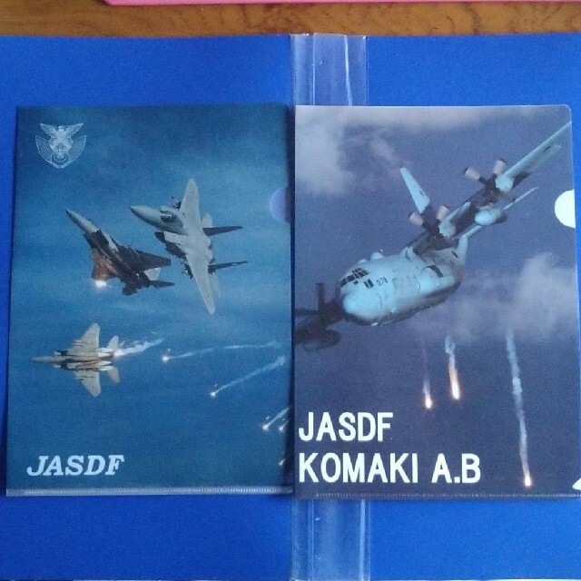 クリアファイル JASDF 航空自衛隊　F−15とC―130の2枚セット エンタメ/ホビーのミリタリー(その他)の商品写真