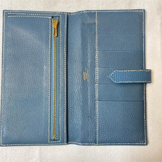 Hermes - 正規品☆エルメス ベアン 長財布 □I刻印 ゴールド刻印 男女
