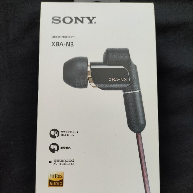 SONY(ソニー)のSONY XBA-N3　ほとんど使ってません スマホ/家電/カメラのオーディオ機器(ヘッドフォン/イヤフォン)の商品写真