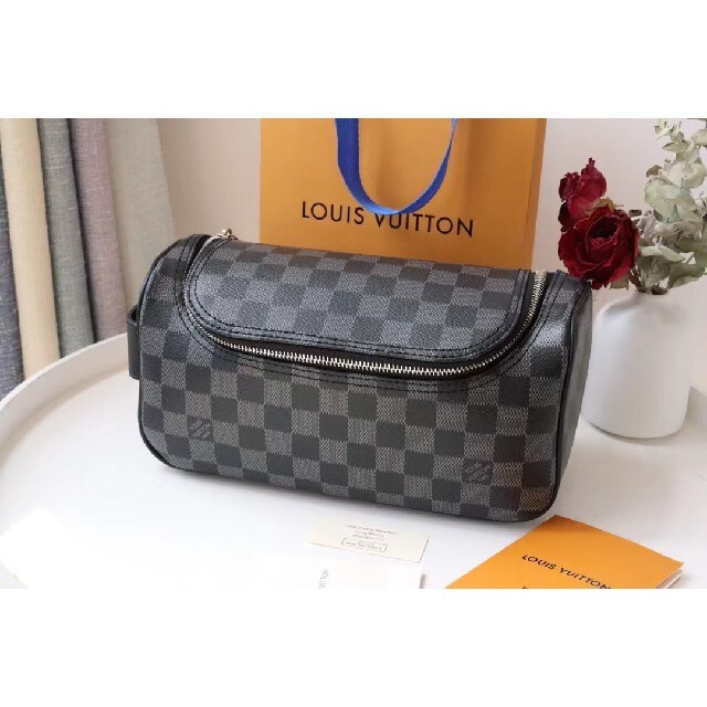 正規逆輸入品】 LOUIS VUITTON ルイ・ヴィトン トワレ ポーチ ダミエ