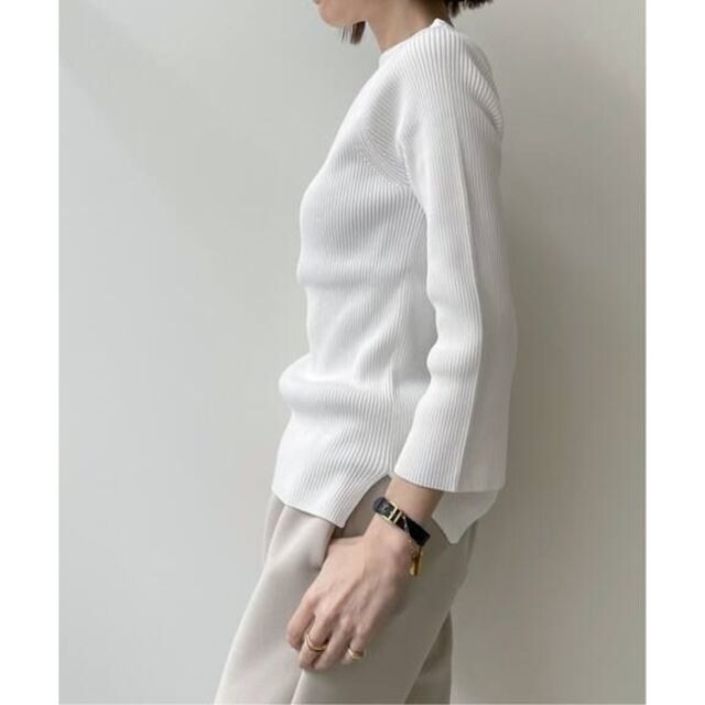 L'Appartement DEUXIEME CLASSE(アパルトモンドゥーズィエムクラス)のタグ付き未使用、SLIT RIB KNIT PULLOVER レディースのトップス(ニット/セーター)の商品写真