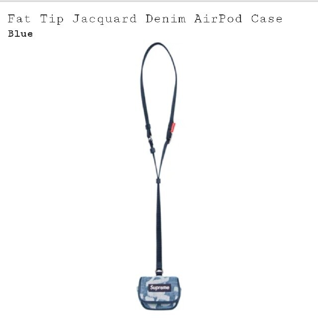 Supreme Fat Tip Jacquard Denim AirPod Ca