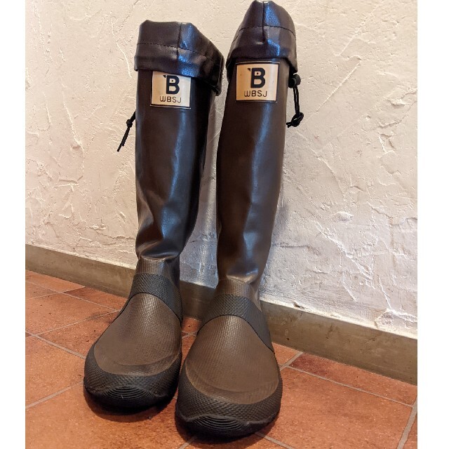 バードウオッチング　長靴　ブラウン　Ｌサイズ　26センチ レディースの靴/シューズ(レインブーツ/長靴)の商品写真