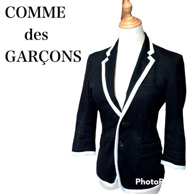 COMME des GARCONS HOMME PLUS - 希少 コムデギャルソンオムプリュス ライン ジャケット デニム生地 ブラック