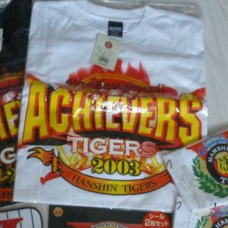 🐯阪神タイガース　2003年優勝記念Tシャツ　白(記念品/関連グッズ)