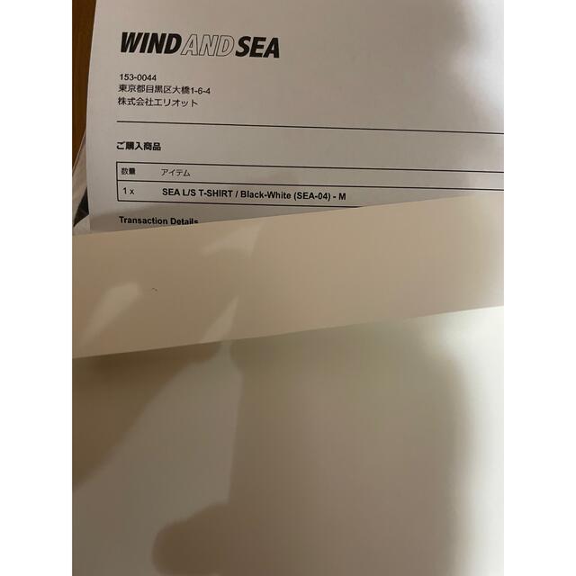 WIND AND SEA(ウィンダンシー)のwind and sea ロンT 黒　ブラック　ベーシック　ロゴ　ロングTシャツ メンズのトップス(Tシャツ/カットソー(七分/長袖))の商品写真