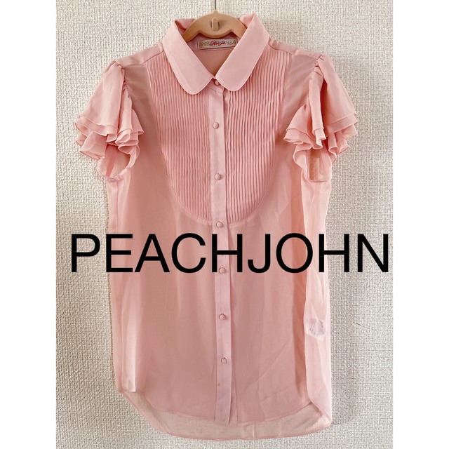 PEACH JOHN(ピーチジョン)のPJ ピーチジョンブラウス　ピンク レディースのトップス(シャツ/ブラウス(半袖/袖なし))の商品写真