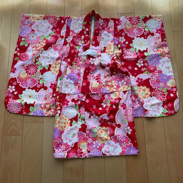 七五三　三歳　着物　女の子 キッズ/ベビー/マタニティのキッズ服女の子用(90cm~)(和服/着物)の商品写真