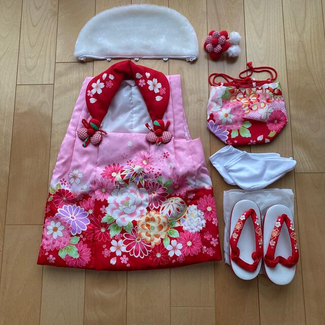 七五三　三歳　着物　女の子 キッズ/ベビー/マタニティのキッズ服女の子用(90cm~)(和服/着物)の商品写真