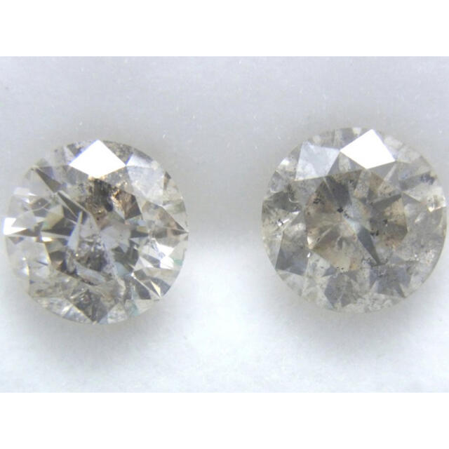 薄目のブラウンカラー系 SIクラス 0.30ct 天然ダイヤルース-