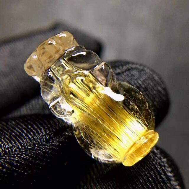 濃いピンク系統 【天然】タイチンクオーツ ルース 貔貅 2.7g - 通販