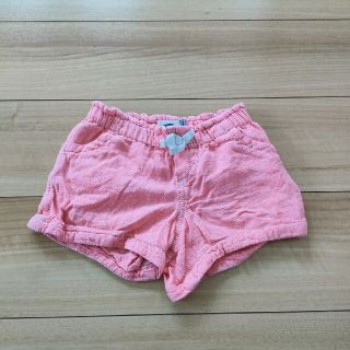 オールドネイビー(Old Navy)のオールドネイビー 5T 半ズボン 短パン ショートパンツ 麻 薄手 ピンク(パンツ/スパッツ)