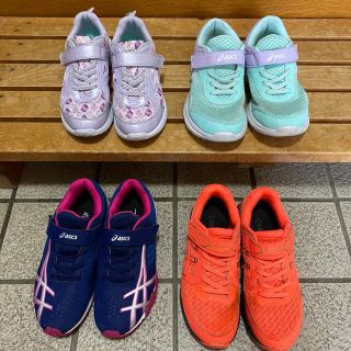 アシックス(asics)の瞬足•asics  スニーカー21.5cm〜22.5cm　4足まとめ売り(スニーカー)