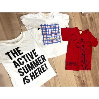 ハッシュアッシュ(HusHush)のhush ash &ampersand  Tシャツ 3枚セット　保育園着(Tシャツ/カットソー)