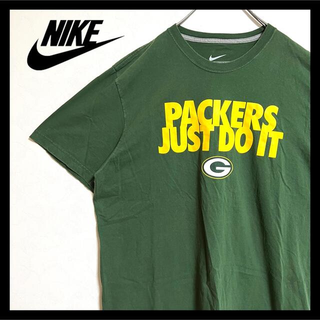 NIKE(ナイキ)の【大人気!!】US古着 NIKEグリーンベイパッカーズ 緑 Tシャツ XXL メンズのトップス(Tシャツ/カットソー(半袖/袖なし))の商品写真
