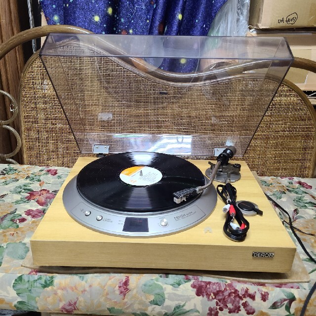 フルレストア！新品カートリッジ.針付！DENONレコードプレーヤーDP-1200