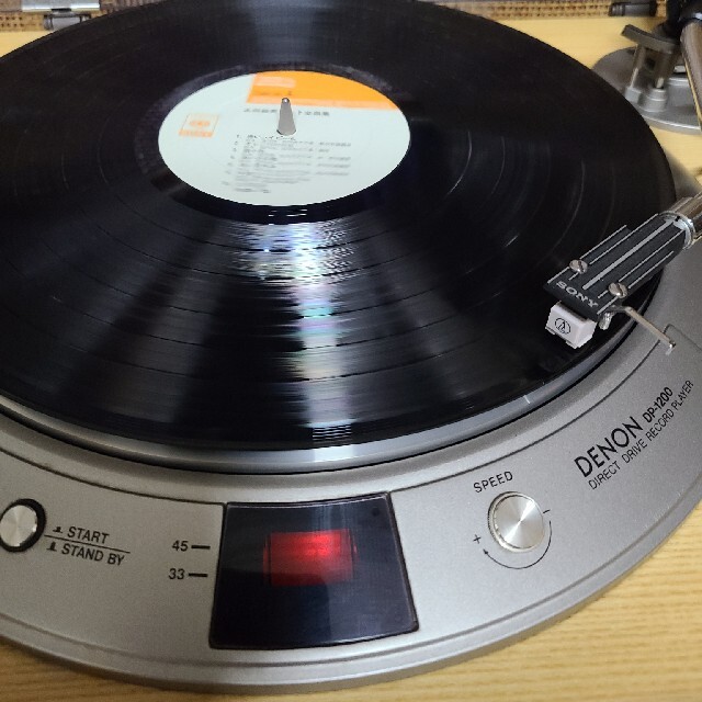 フルレストア!新品カートリッジ.針付!DENONレコードプレーヤーDP-1200-