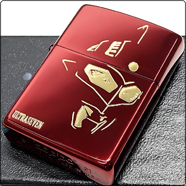 ZIPPO(ジッポー)の新品 ZIPPO ウルトラマンセブン 両面 ゴールド＆レッド ジッポライター メンズのファッション小物(タバコグッズ)の商品写真